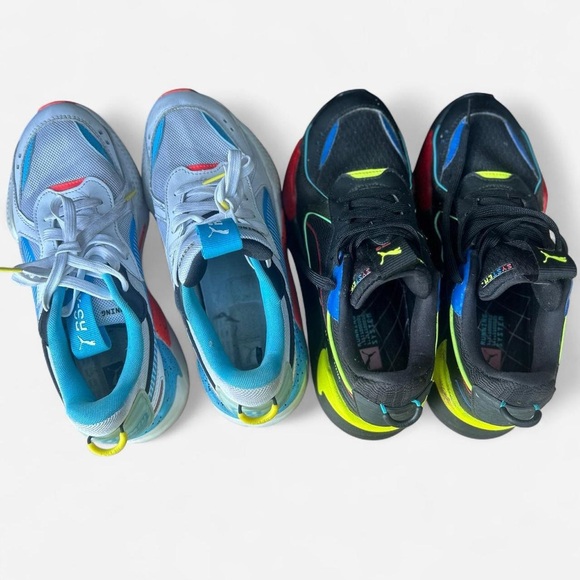 Lot of 2 Pairs of Puma Mens RS-X Sneakers size 7 and 7.5 - Picture 5 of 8